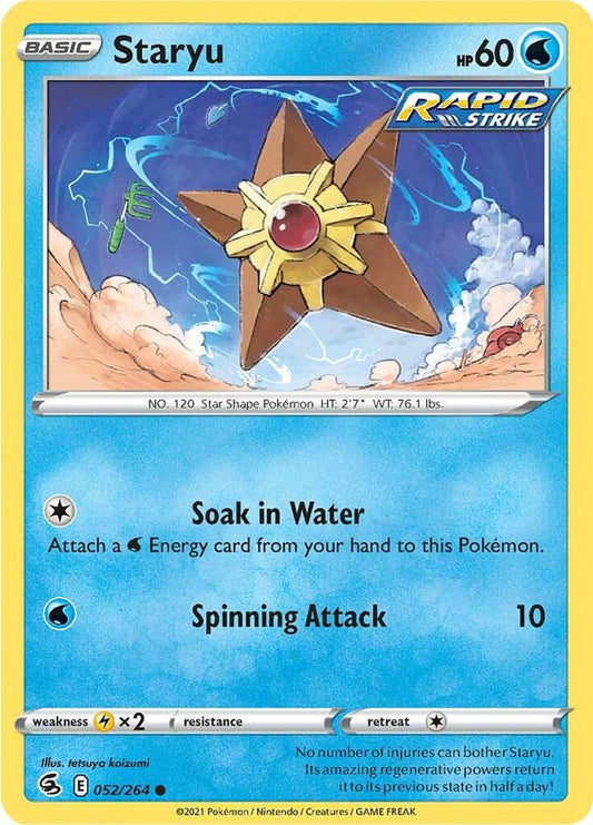 Staryu Common SWSH08: Fusion Strike 052/264 NM
