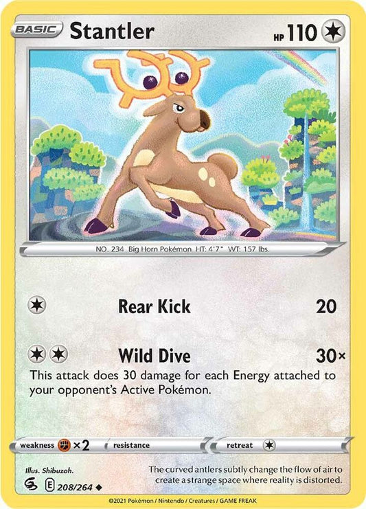 Stantler Uncommon SWSH08: Fusion Strike 208/264 NM