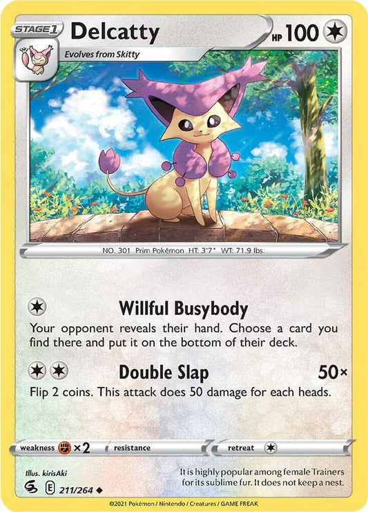 Delcatty Uncommon SWSH08: Fusion Strike 211/264 NM