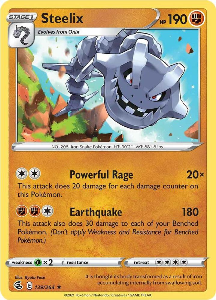 Steelix Holo Rare SWSH08: Fusion Strike 139/264 LP