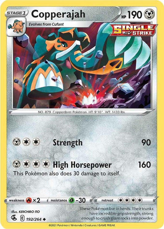 Copperajah Uncommon SWSH08: Fusion Strike 192/264 NM