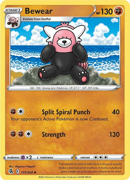 Bewear Uncommon SWSH08: Fusion Strike 151/264 NM