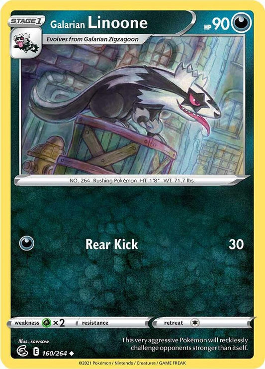 Galarian Linoone Uncommon SWSH08: Fusion Strike 160/264 NM