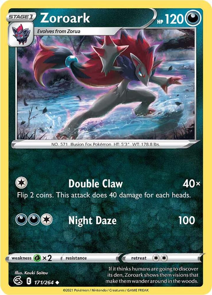 Zoroark Uncommon SWSH08: Fusion Strike 171/264 NM