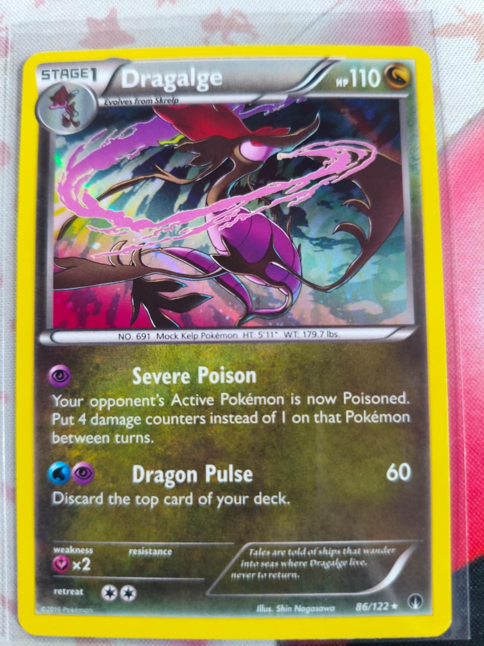 Dragalge Holo Holo Rare XY - BREAKpoint 86/122 NM