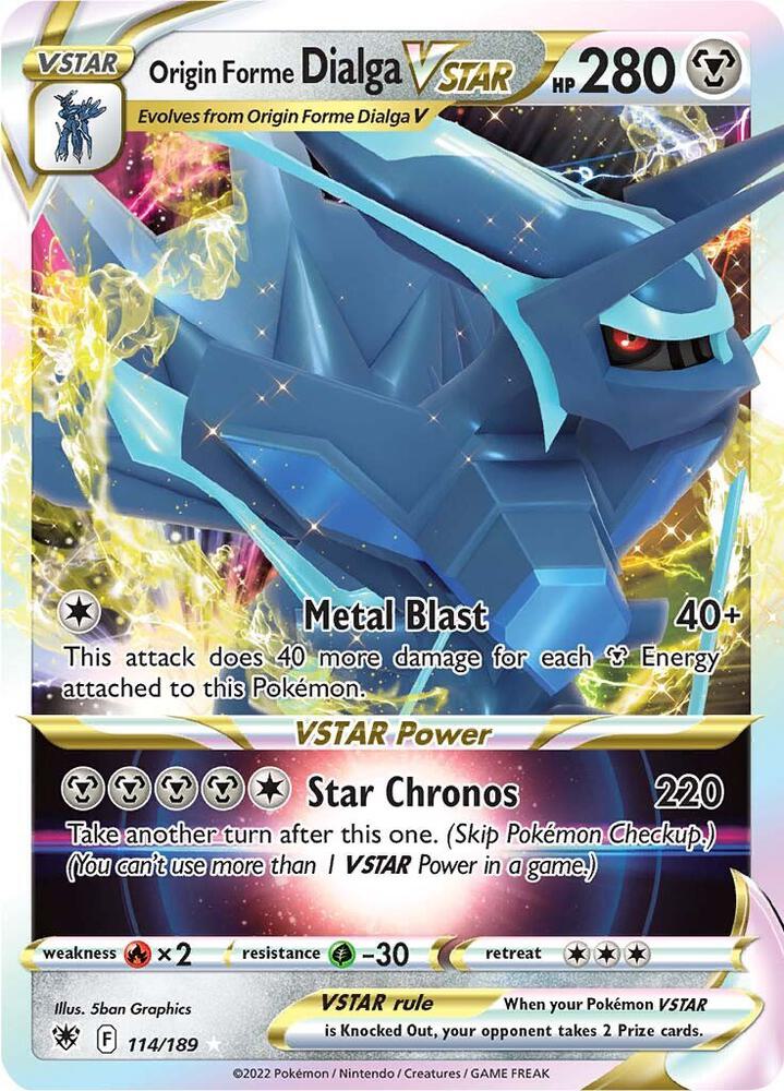 Origin Forme Dialga VSTAR Holo Ultra Rare SWSH10: Astral Radiance 114/189 MP