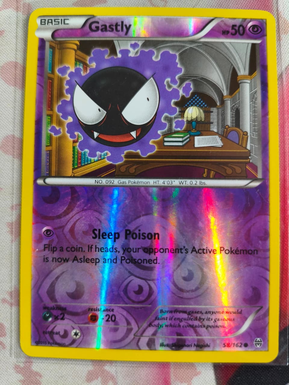 Gastly Reverse Holo Common XY - BREAKthrough 58/162 NM
