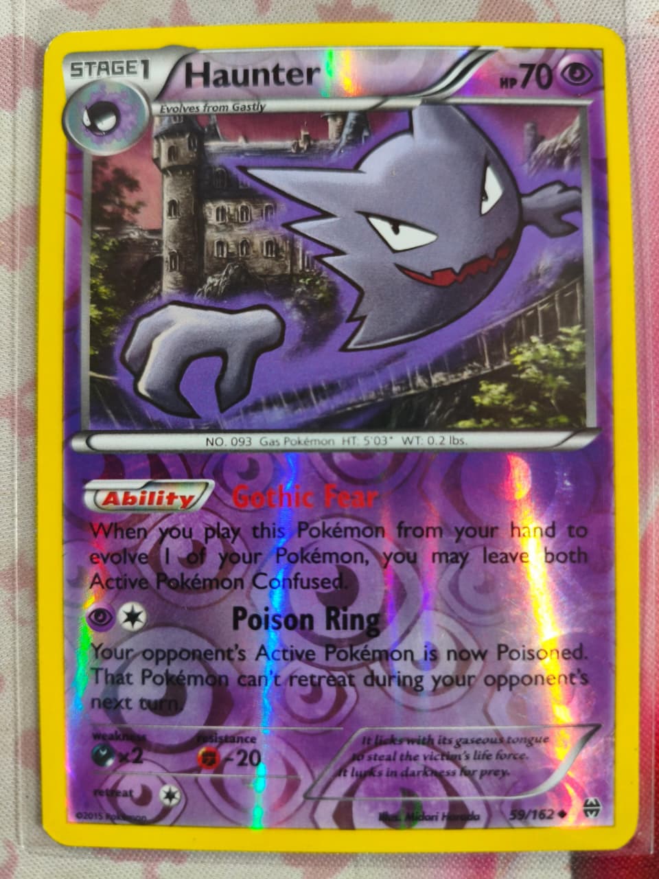 Haunter Reverse Holo Uncommon XY - BREAKthrough 59/162 NM