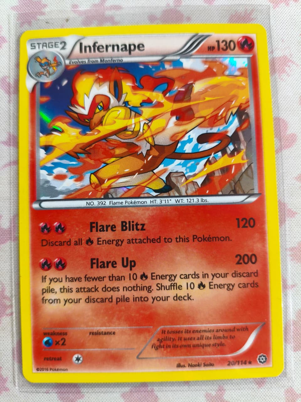 Infernape Holo Holo Rare XY - Steam Siege 20/114 NM