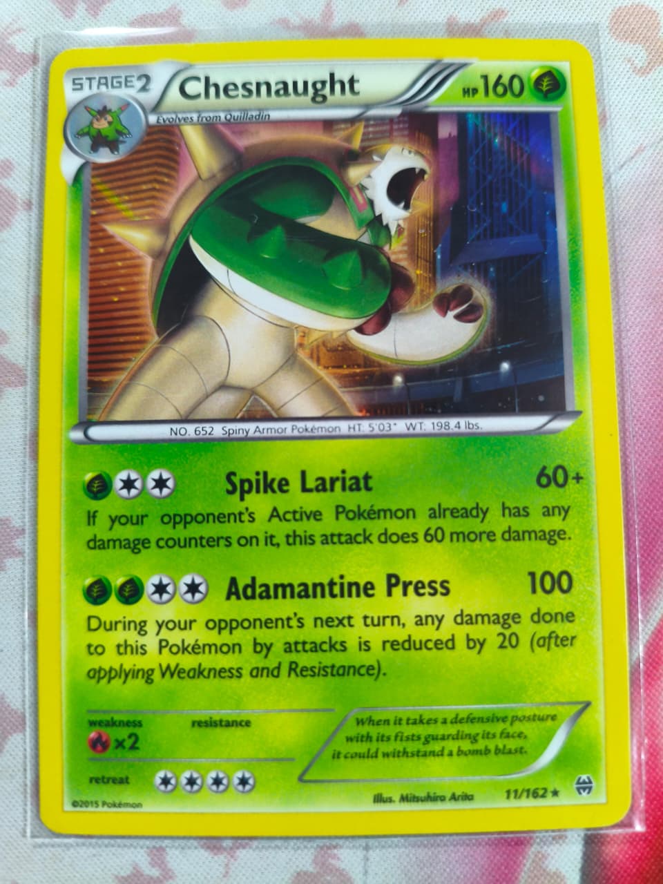 Chesnaught Holo Holo Rare XY - BREAKthrough 11/162 NM