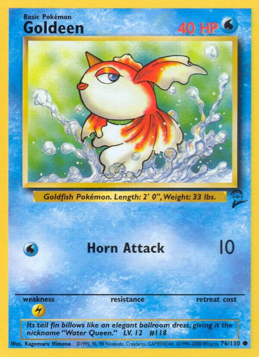 Goldeen Common Base Set 2 076/130 NM