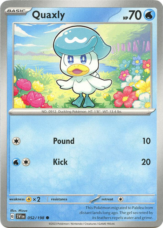 Quaxly Reverse Holo Common SV01: Scarlet & Violet Base Set 052/198 NM