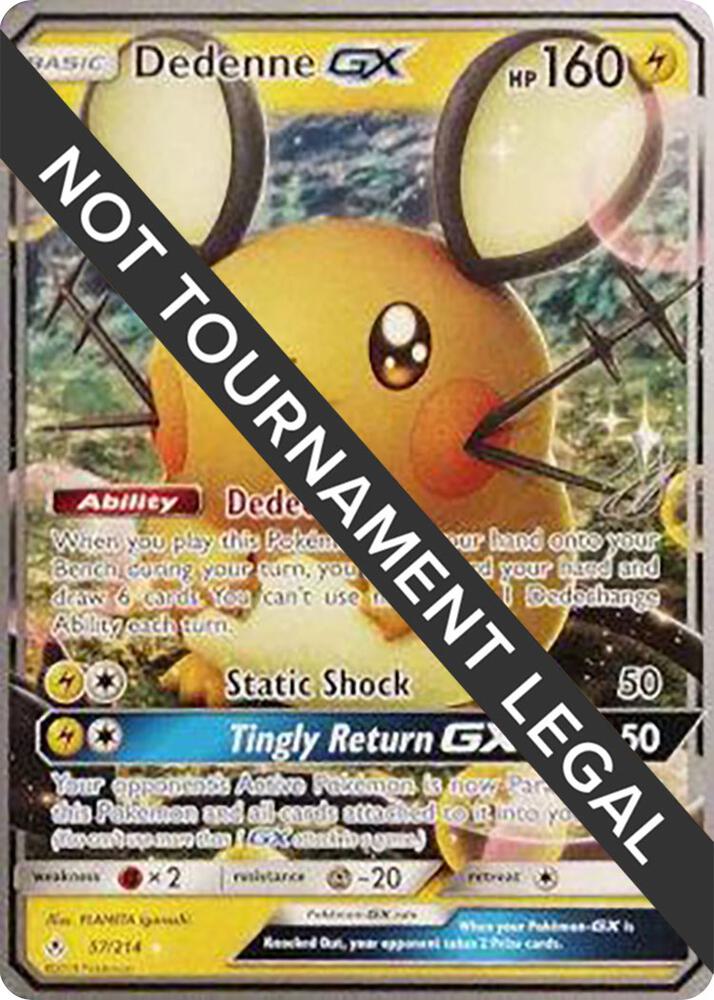Dedenne GX - 2019 (Henry Brand) Ultra Rare World Championship Decks 57/214 NM