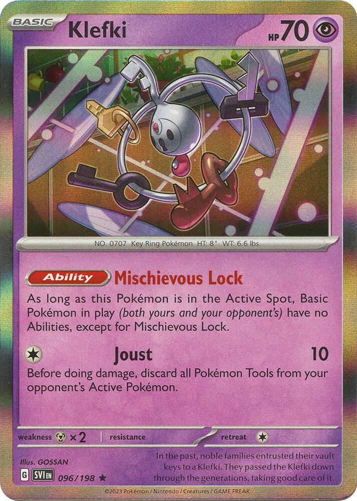 Klefki Holo Rare SV01: Scarlet & Violet Base Set 096/198 NM