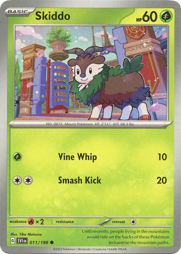 Skiddo Common SV01: Scarlet & Violet Base Set 011/198 NM