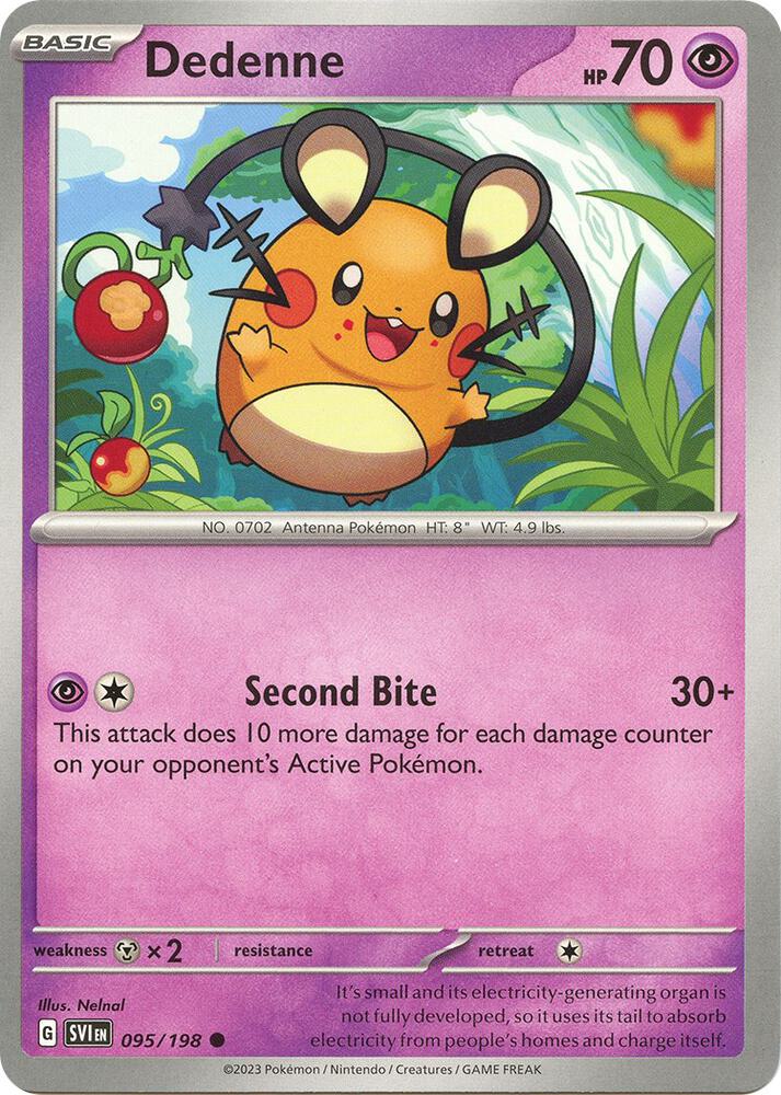 Dedenne - 095/198 Common SV01: Scarlet & Violet Base Set 095/198 NM