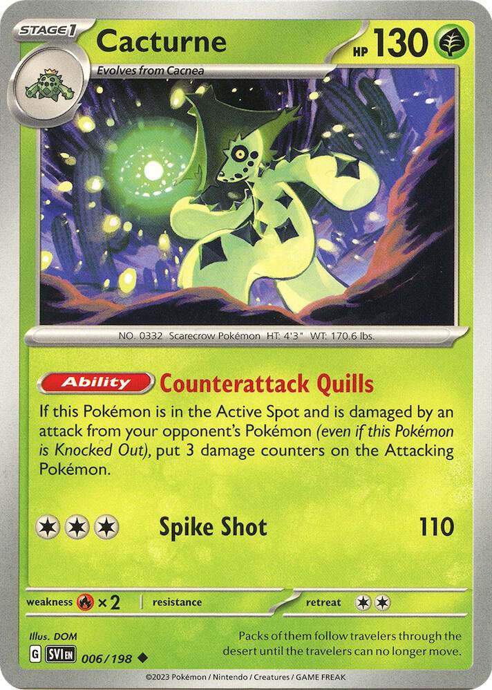 Cacturne - 006/198 Uncommon SV01: Scarlet & Violet Base Set 006/198 NM