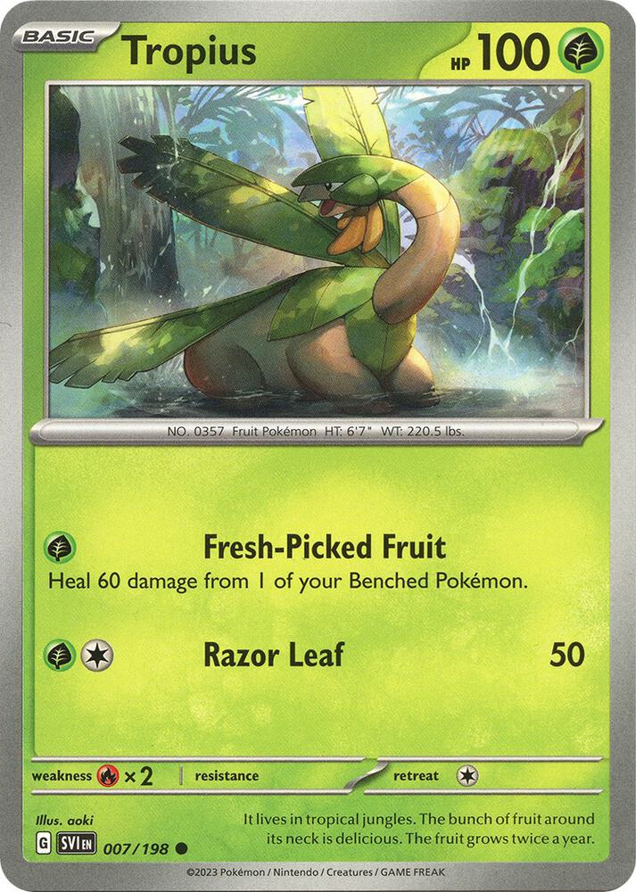 Tropius Common SV01: Scarlet & Violet Base Set 007/198 NM