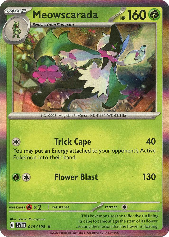 Meowscarada - 015/198 Holo Rare SV01: Scarlet & Violet Base Set 015/198 NM