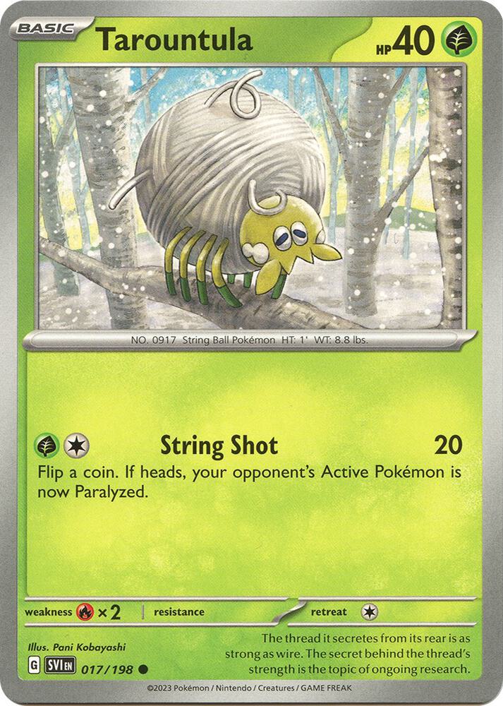 Tarountula - 017/198 Common SV01: Scarlet & Violet Base Set 017/198 NM