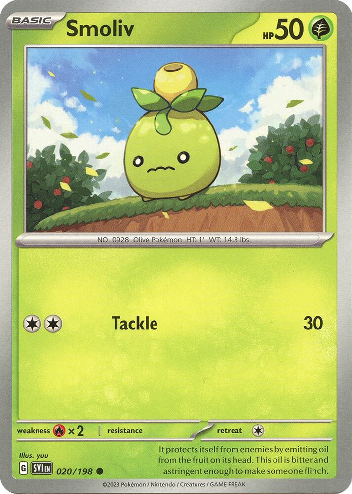 Smoliv - 020/198 Common SV01: Scarlet & Violet Base Set 020/198 NM