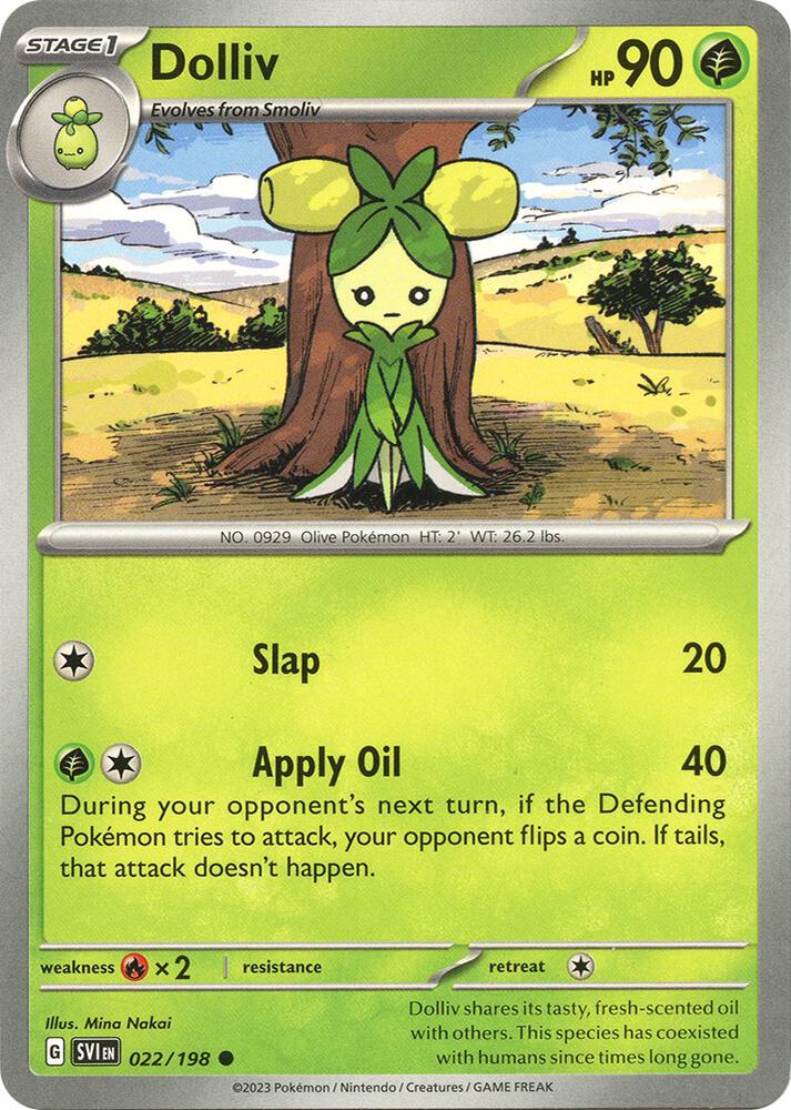 Dolliv - 022/198 Common SV01: Scarlet & Violet Base Set 022/198 NM