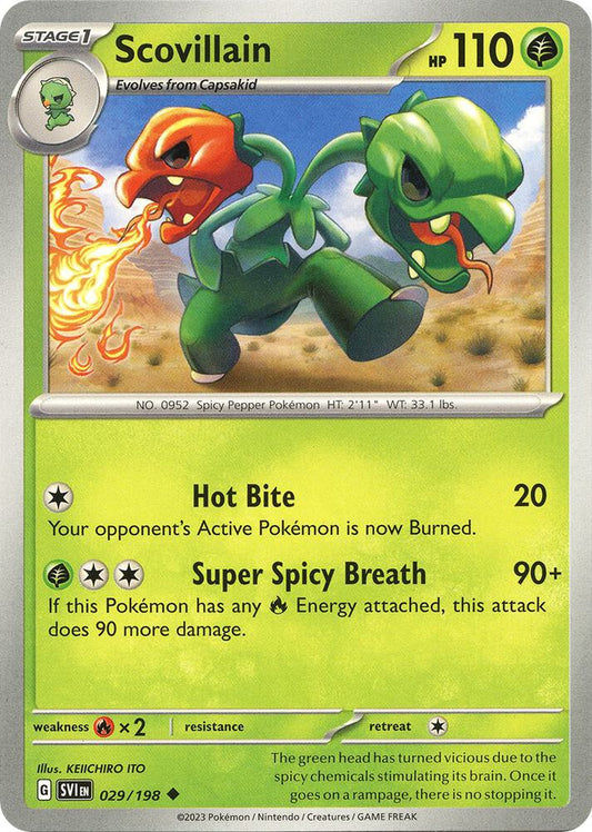 Scovillain - 029/198 Reverse Holo Uncommon SV01: Scarlet & Violet Base Set 029/198 NM