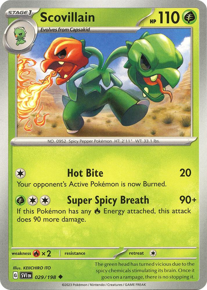 Scovillain - 029/198 Uncommon SV01: Scarlet & Violet Base Set 029/198 NM
