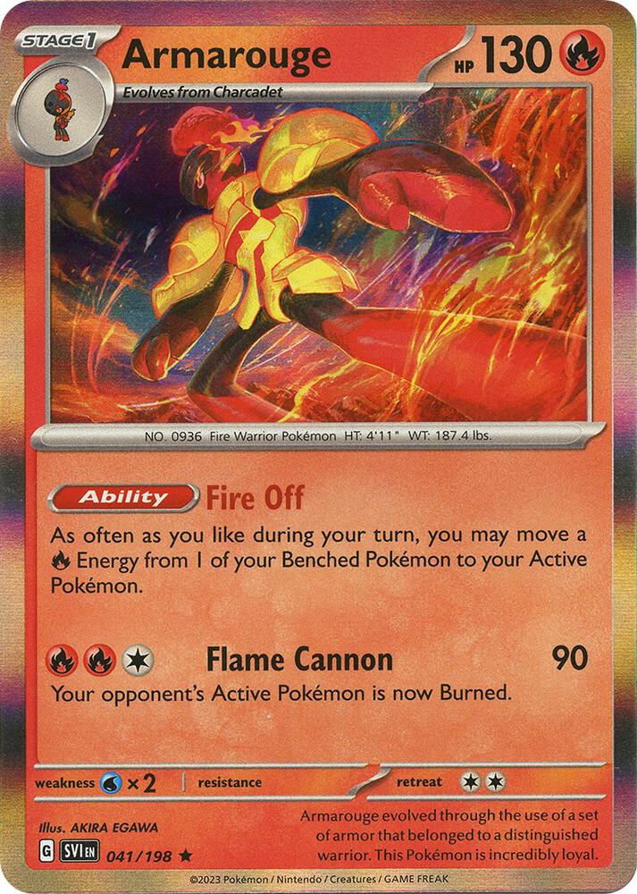Armarouge - 041/198 Holo Rare SV01: Scarlet & Violet Base Set 041/198 NM