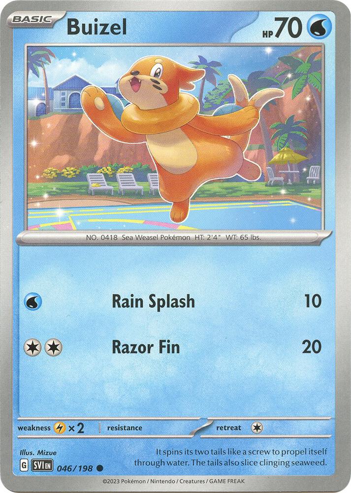 Buizel Common SV01: Scarlet & Violet Base Set 046/198 NM