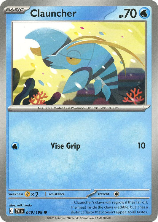 Clauncher - 049/198 Reverse Holo Common SV01: Scarlet & Violet Base Set 049/198 NM
