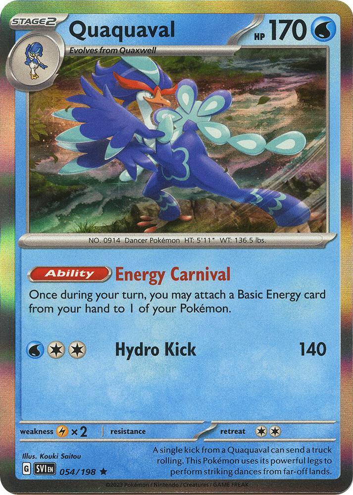 Quaquaval Holo Rare SV01: Scarlet & Violet Base Set 054/198 NM