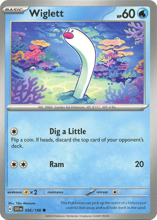 Wiglett - 056/198 Reverse Holo Common SV01: Scarlet & Violet Base Set 056/198 NM