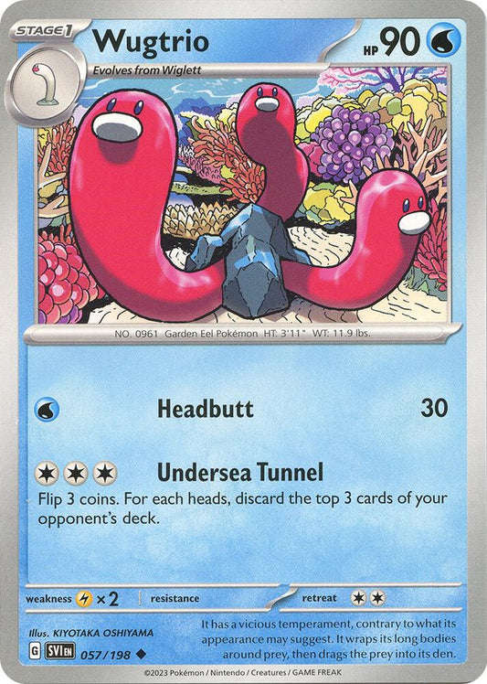 Wugtrio Uncommon SV01: Scarlet & Violet Base Set 057/198 NM