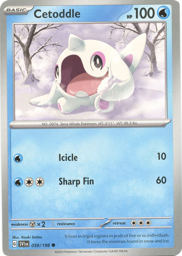 Cetoddle - 059/198 Reverse Holo Common SV01: Scarlet & Violet Base Set 059/198 NM