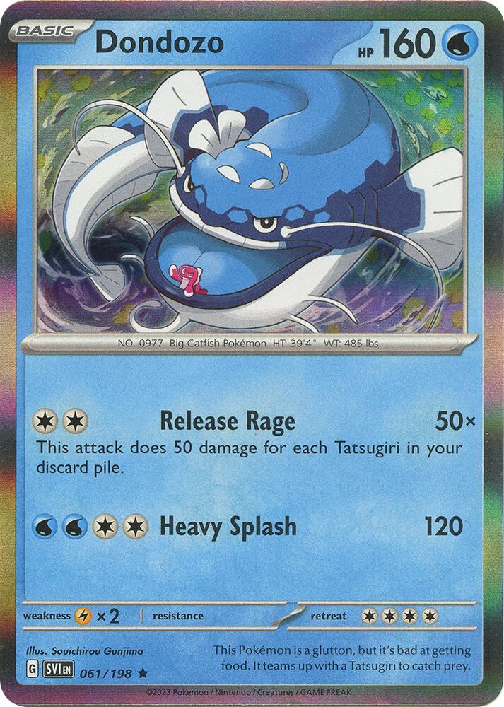 Dondozo - 061/198 Reverse Holo Rare SV01: Scarlet & Violet Base Set 061/198 NM