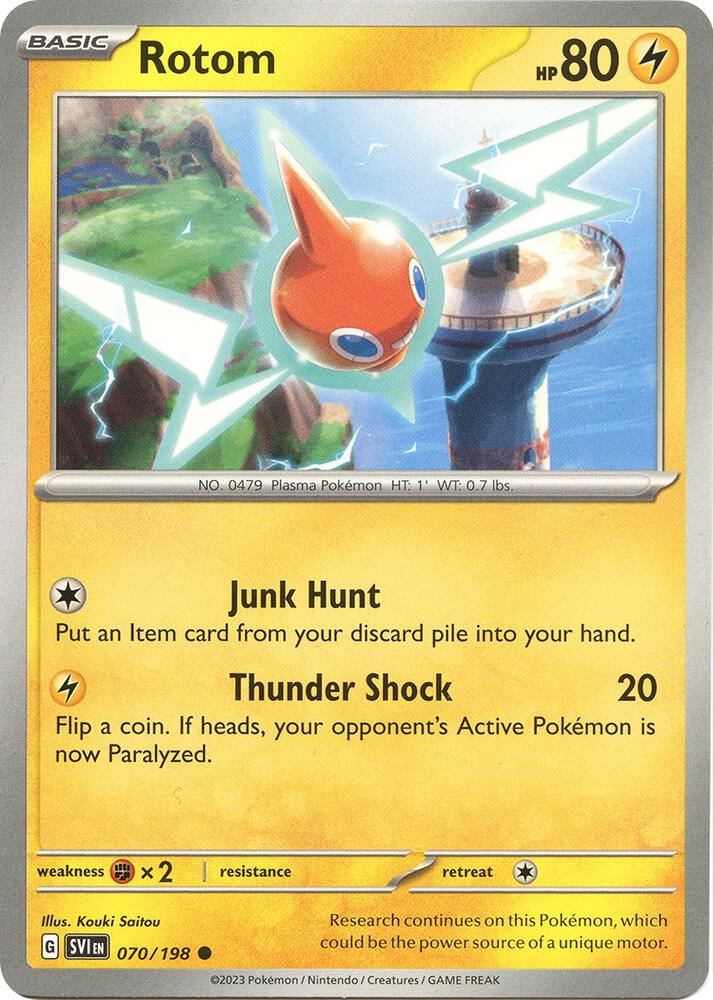 Rotom - 070/198 Common SV01: Scarlet & Violet Base Set 070/198 NM