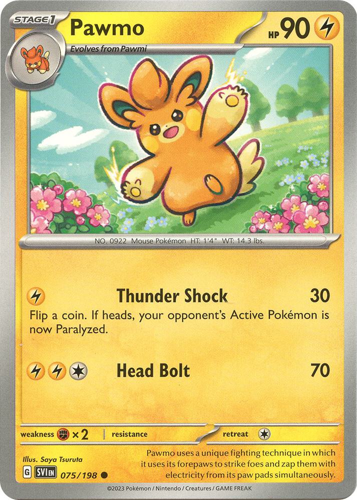 Pawmo Common SV01: Scarlet & Violet Base Set 075/198 NM