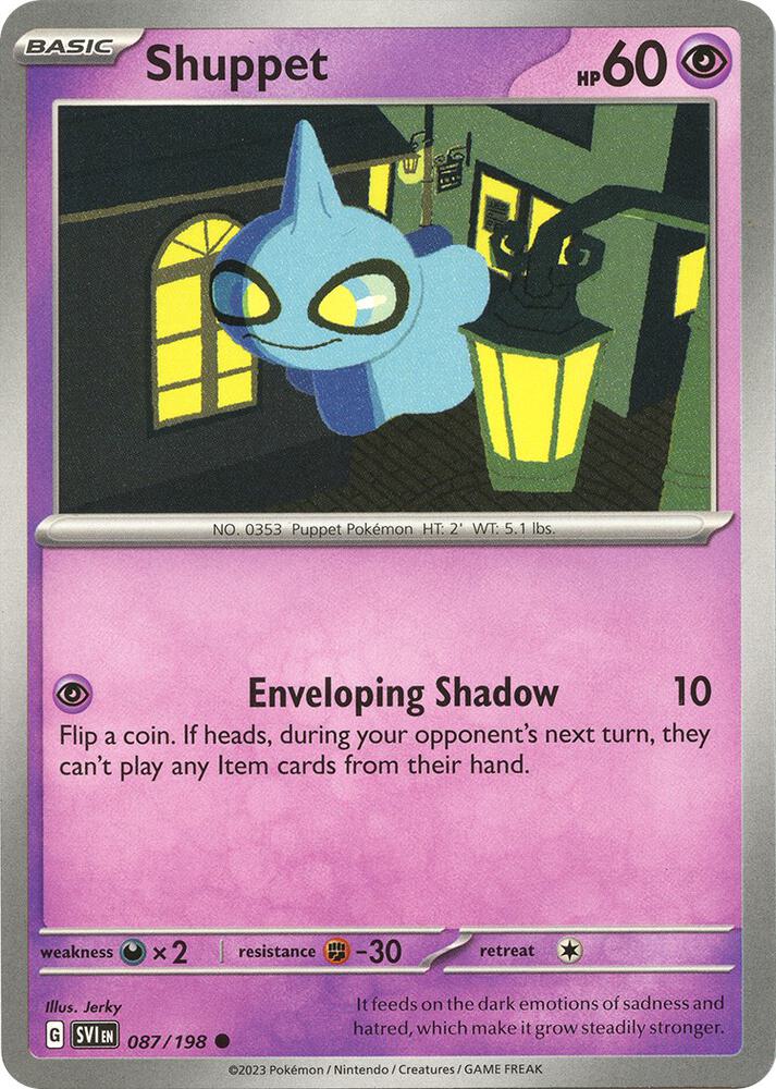 Shuppet Common SV01: Scarlet & Violet Base Set 087/198 NM