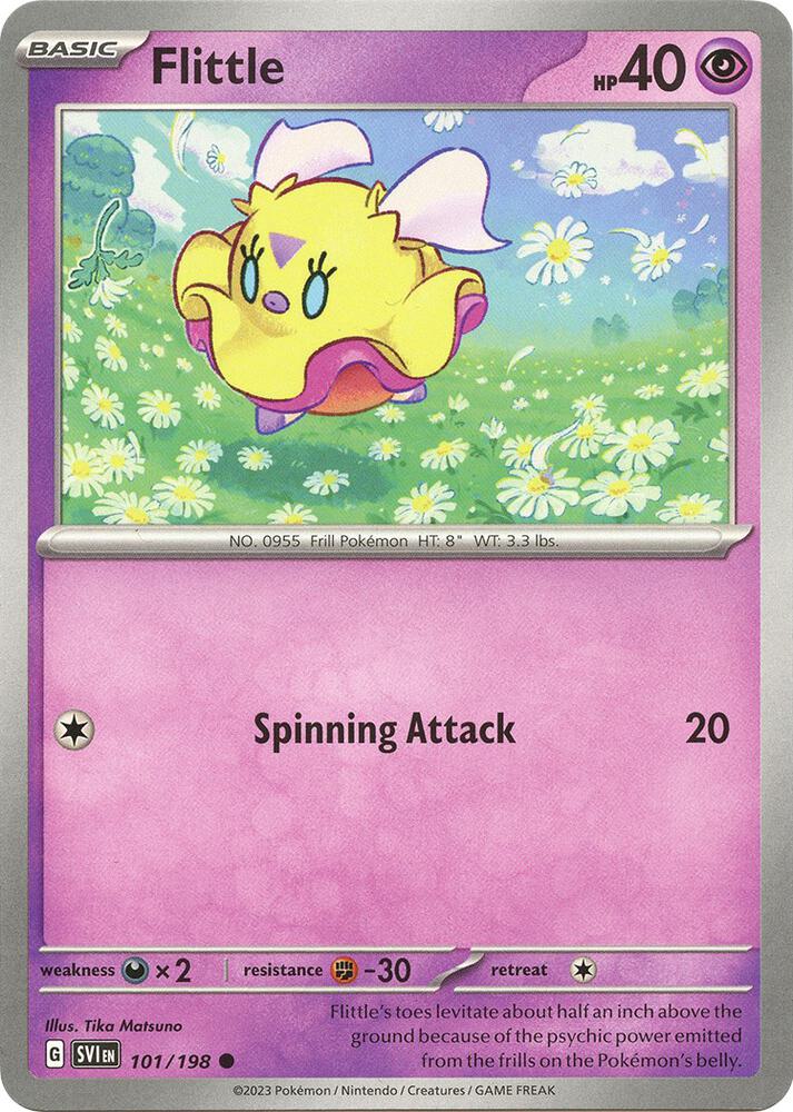 Flittle - 101/198 Reverse Holo Common SV01: Scarlet & Violet Base Set 101/198 NM