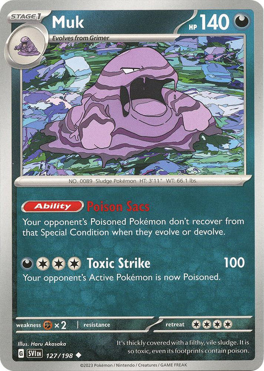 Muk Uncommon SV01: Scarlet & Violet Base Set 127/198 NM
