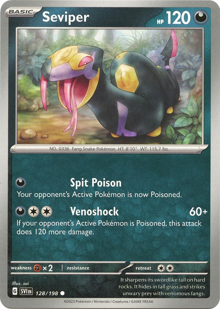Seviper Common SV01: Scarlet & Violet Base Set 128/198 NM