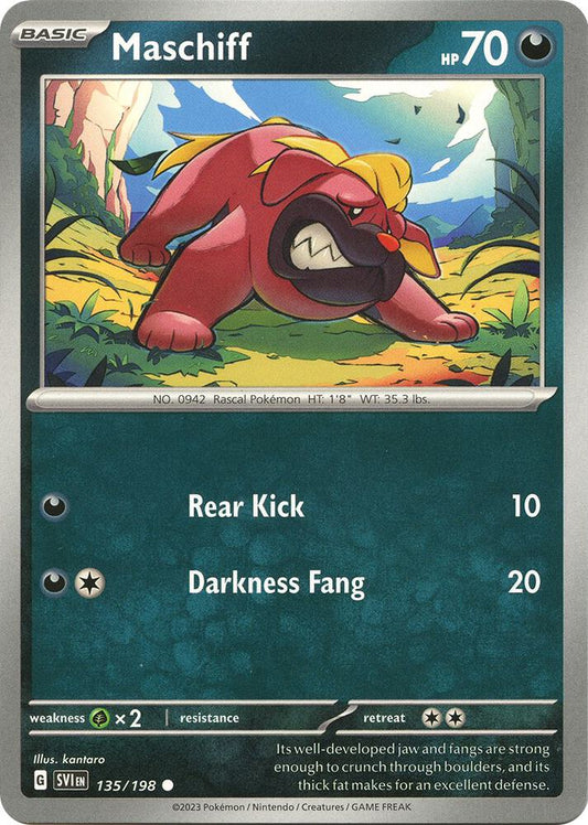 Maschiff - 135/198 Reverse Holo Common SV01: Scarlet & Violet Base Set 135/198 NM