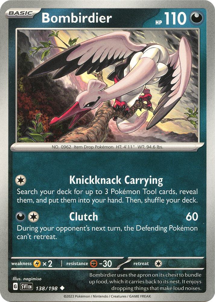 Bombirdier - 138/198 Uncommon SV01: Scarlet & Violet Base Set 138/198 NM