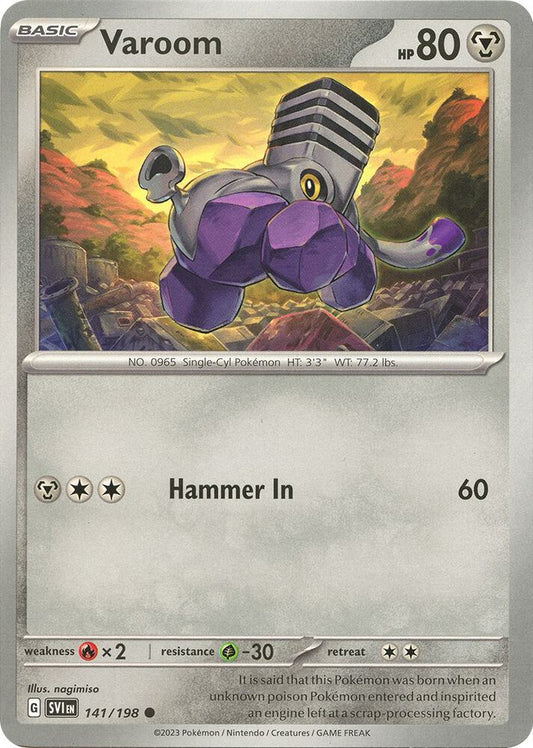 Varoom - 141/198 Reverse Holo Common SV01: Scarlet & Violet Base Set 141/198 NM
