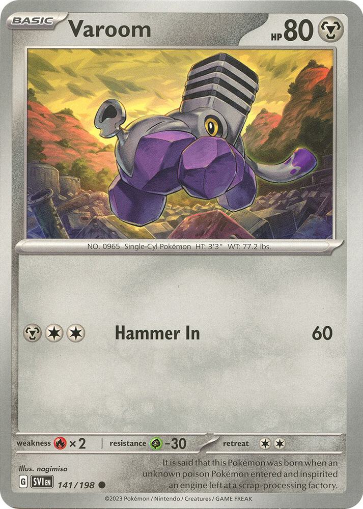 Varoom - 141/198 Common SV01: Scarlet & Violet Base Set 141/198 NM