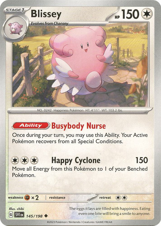 Blissey Reverse Holo Uncommon SV01: Scarlet & Violet Base Set 145/198 NM