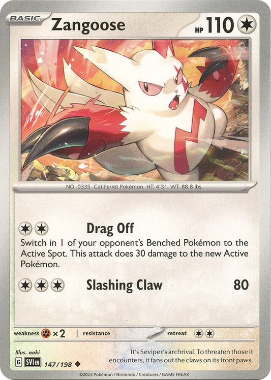 Zangoose - 147/198 Uncommon SV01: Scarlet & Violet Base Set 147/198 NM