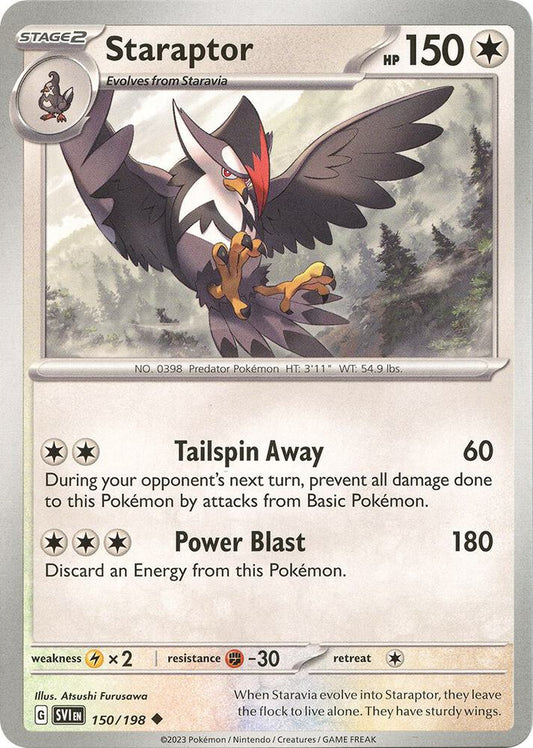 Staraptor Uncommon SV01: Scarlet & Violet Base Set 150/198 NM