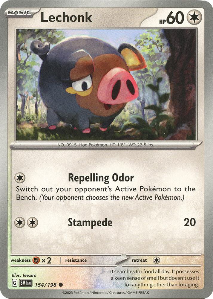 Lechonk - 154/198 Common SV01: Scarlet & Violet Base Set 154/198 NM